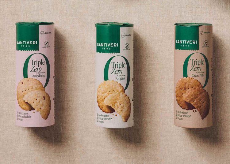 Santiveri presenta sus nuevas galletas Triple Zero. Fuente: Santiveri.