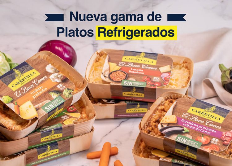Carretilla presenta su nueva gama de platos gratinados refrigerados. Fuente: Carretilla.