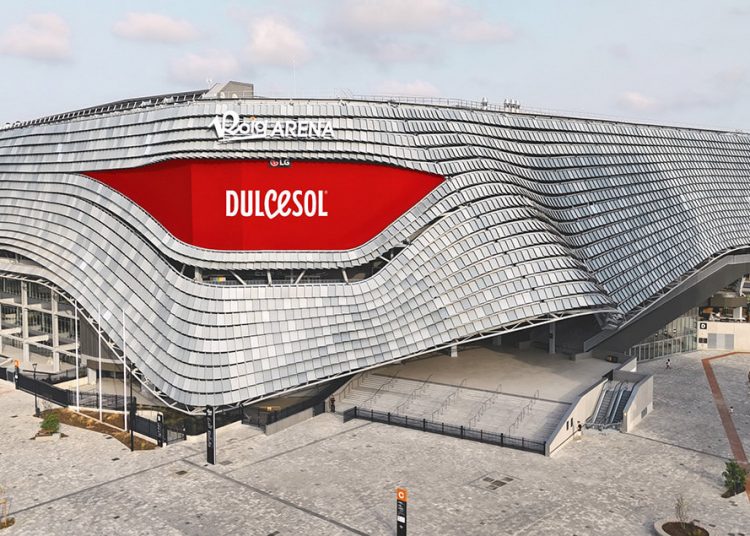 Dulcesol, nuevo patrocinador del Roig Arena. Fuente: Dulcesol.