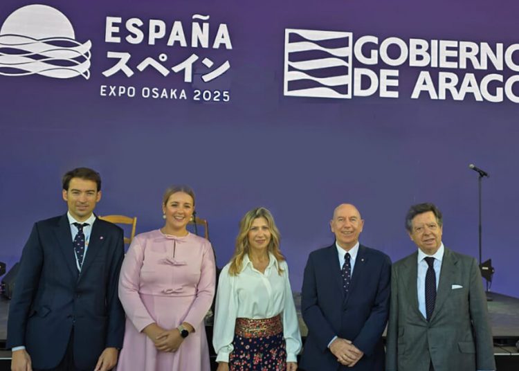 Interporc promociona el porcino de capa blanca en la Expo Universal de Osaka (Japón). Fuente: Interporc.