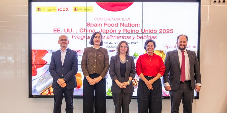 Jornada “Spain Food Nation: retos y oportunidades para la industria agroalimentaria española en China, EEUU, Japón y Reino Unido”. Fuente: ICEX.
