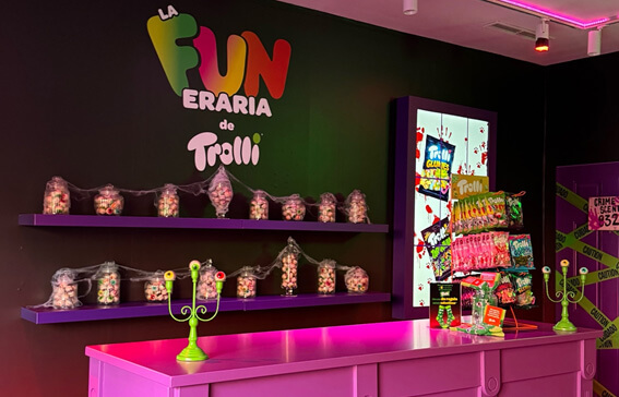 Trolli sorprende este Halloween con la apertura de una Pop Up Store. Fuente: Trolli.