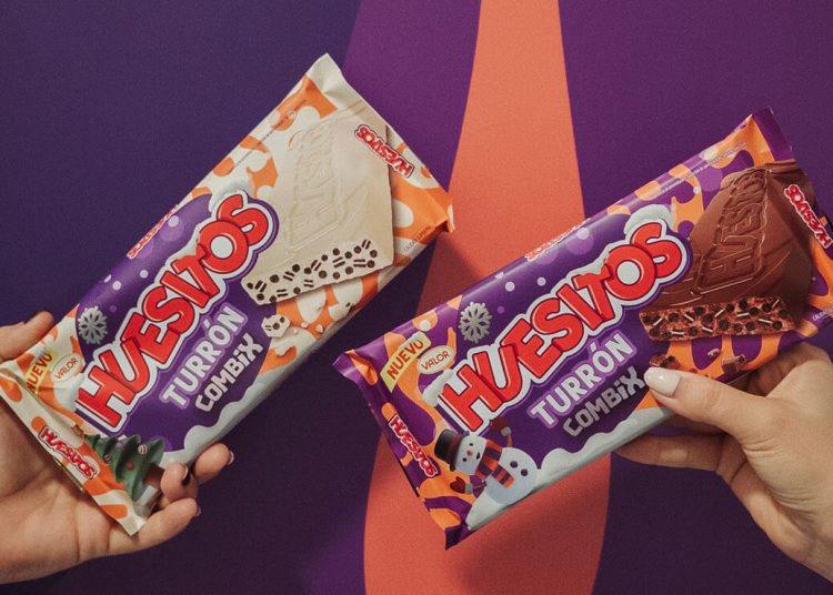 Huesitos sorprende con sus nuevos Turrones Huesitos Combix. Fuente: Huesitos.