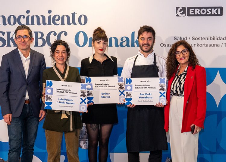 Eroski y Basque Culinary Center premian proyectos que impulsan el producto local, la sostenibilidad y la innovación. Fuente: Eroski.