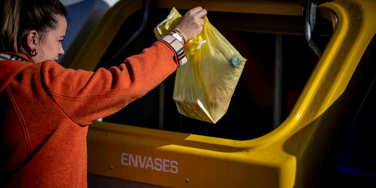 El contenedor amarillo de Ecoembes ya está implantado en toda España. Fuente: Ecoembes.