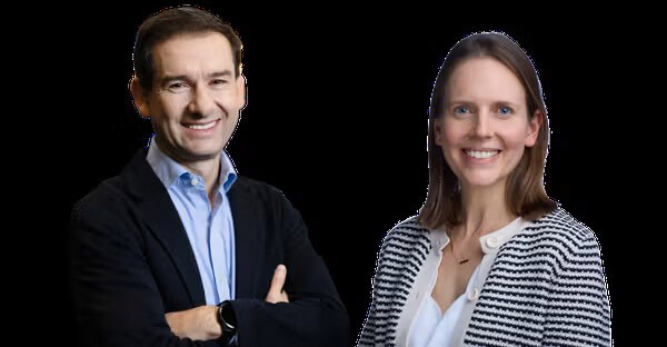 Hannah Hislop, directora de Sostenibilidad - Clima, y Andrés González, director de Brasil y director General de Belleza y Bienestar para Latinoamérica. Fuente: Unilever