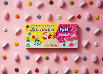 Fini Golosinas y Lacasitos se unen para sacar al mercado un turrón. Fuente: Fini.