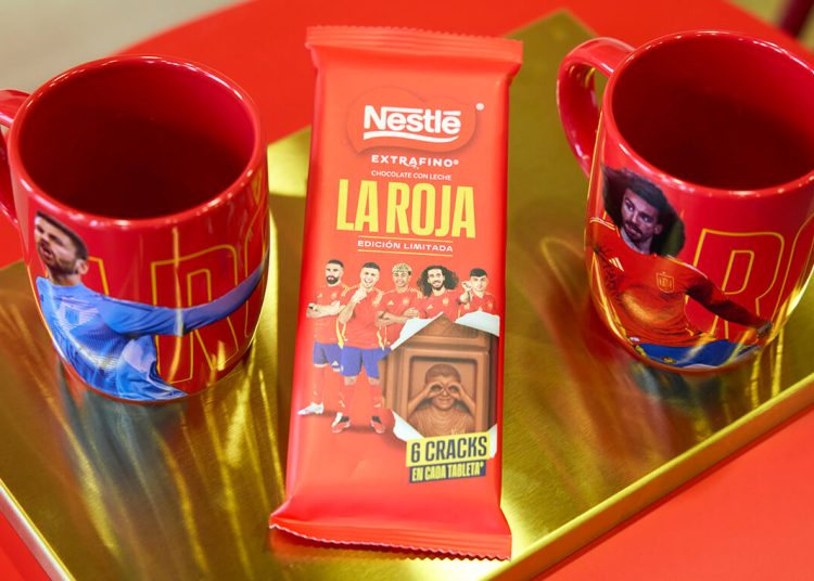 Nestlé Extrafino celebra su unión con la Selección Española de Fútbol con una edición limitada. Fuente: Nestlé Extrafino.