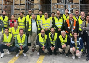 Visita a Scalper de los asistentes a la jornada. Fuente: SSI Schaefer.