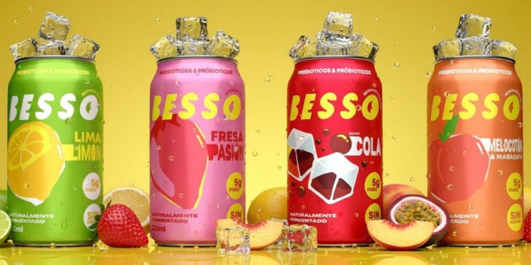 Víver Living Drinks sorprende con su nueva gama de refrescos BESSO. Fuente: Víver Living Drinks.