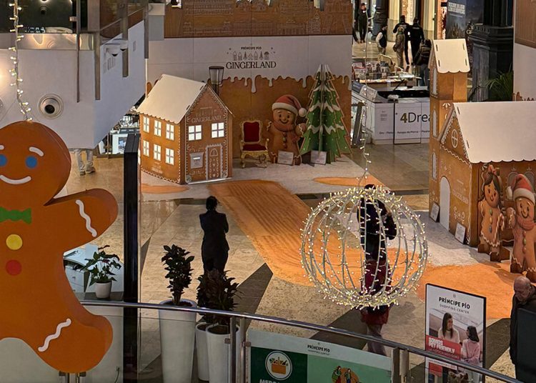 Los centros comerciales de Klépierre apuestan por la sostenibilidad para la decoración navideña. Fuente: Klépierre.