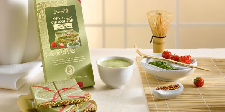 Lindt lanza en España su edición limitada Tokyo Style Chocolate Strawberry Matcha. Fuente: Lindt