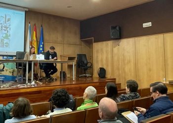 Los representantes de Ecoembes, Francesca Dal Molín y Bruno de Llano, durante la jornada. Fuente: Origen España.