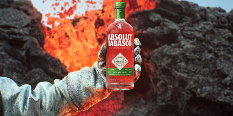Absolut Vodka se alía con Tabasco para crear su referencia más picante. Fuente: Absolut Vodka.