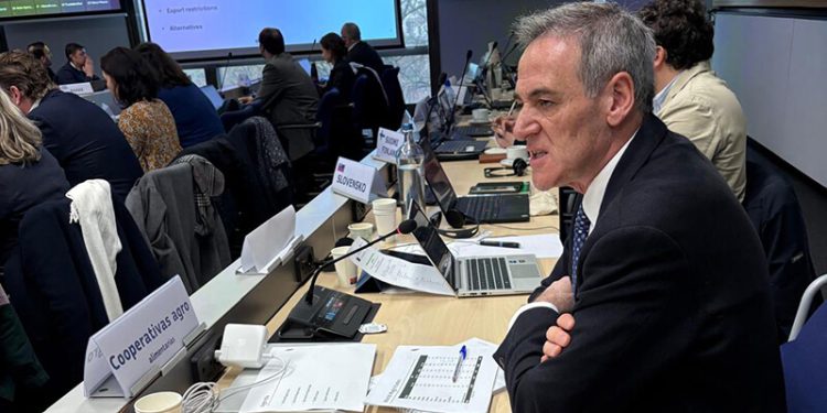 Cooperativas Agro-alimentarias defiende en Bruselas la importancia del sector de la aceituna de mesa. Fuente: Cooperativas Agro-alimentarias de España.