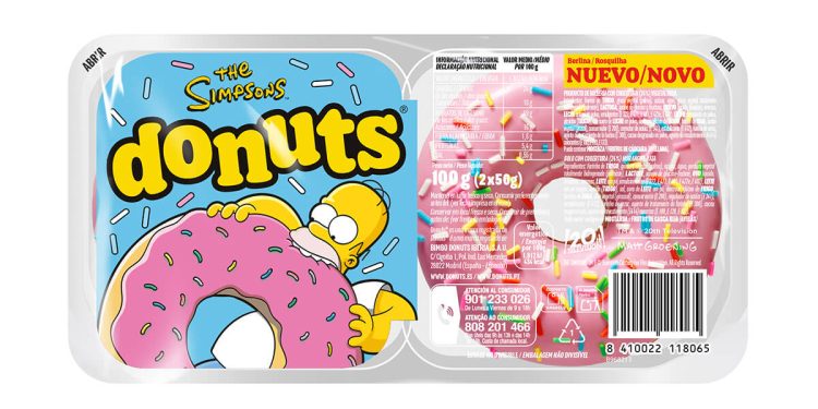 Donuts sorprende con una nueva edición limitada de Los Simpson. Fuente: Bimbo.