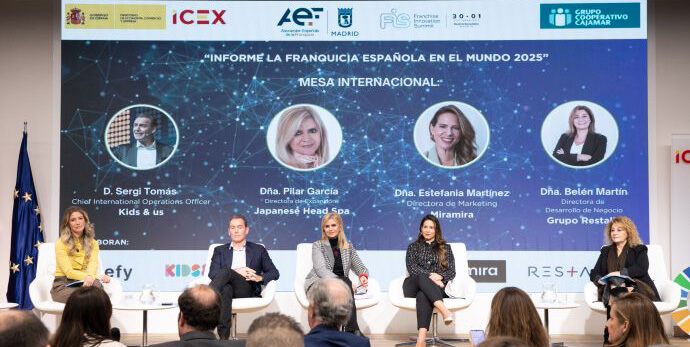 Presentación del informe "La Franquicia Española 2025". Fuente: ICEX.
