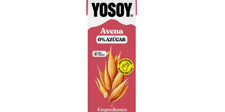 Yosoy reformula su bebida de Avena 0% Azúcar y crea una versión sin gluten. Fuente: Yosoy.