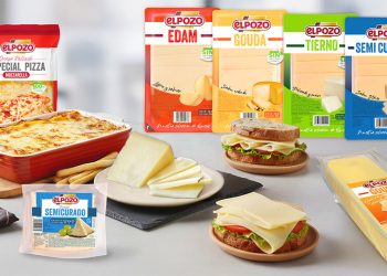 Bodegón de las variedades de quesos de El Pozo Alimentación. Fuente: El Pozo Alimentación.