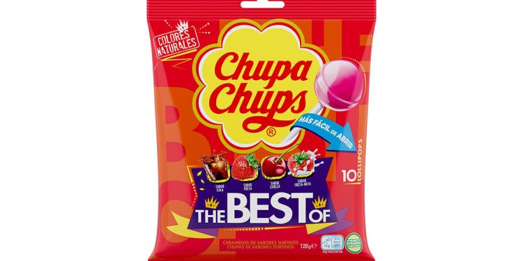 Chupa Chups estrena un nuevo envoltorio más fácil de abrir. Fuente: Chupa Chups.