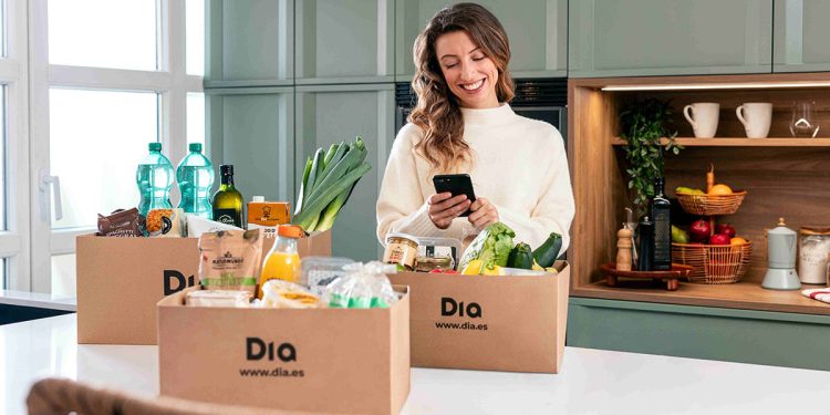 Dia incrementó un 12% el número de pedidos online en 2025. Fuente: Dia.