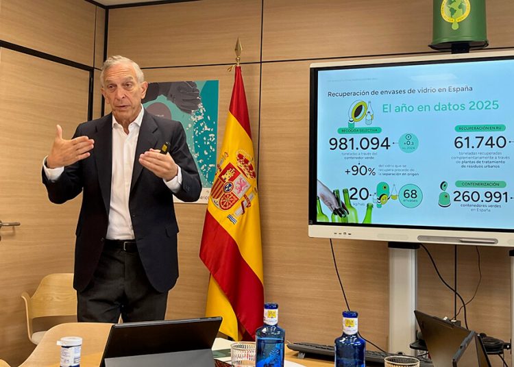 El reciclaje de vidrio en España alcanza el 72,3% en 2025. Fuente: Financial Food.