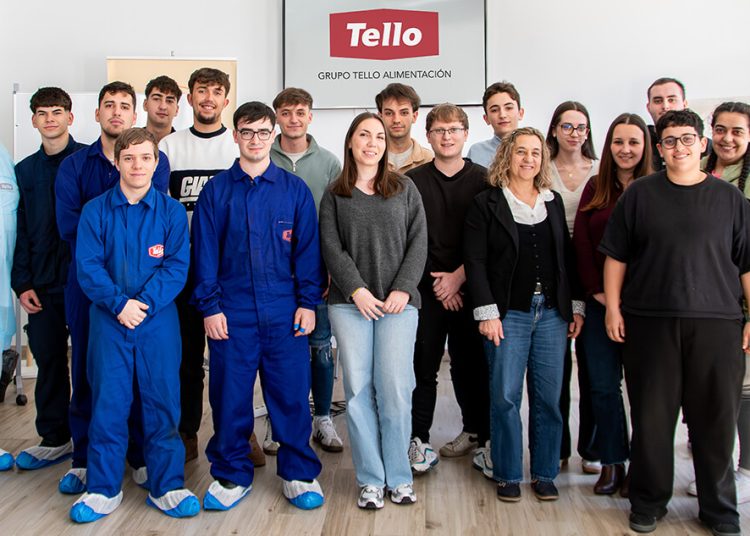Tello Alimentación mantiene su apuesta por el talento joven y la formación profesional. Fuente: Tello Alimentación.