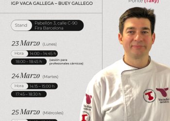 Ternera Gallega y Vaca Gallega-Buey Gallego participarán en Alimentario con un gran programa de actividades. Fuente: IGP Ternera Gallega.