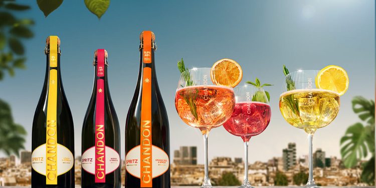 Chandon presenta una nueva colección de Spritz listos para servir. Fuente: Chandon.
