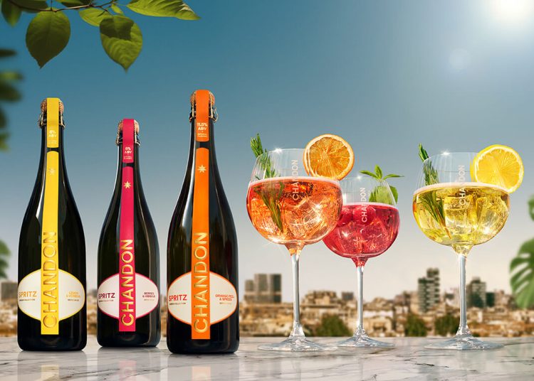 Chandon presenta una nueva colección de Spritz listos para servir. Fuente: Chandon.