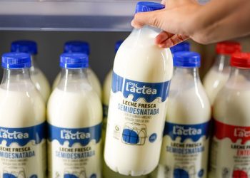Dia destina 180 millones a la compra de leche de origen 100% nacional. Fuente: Dia.