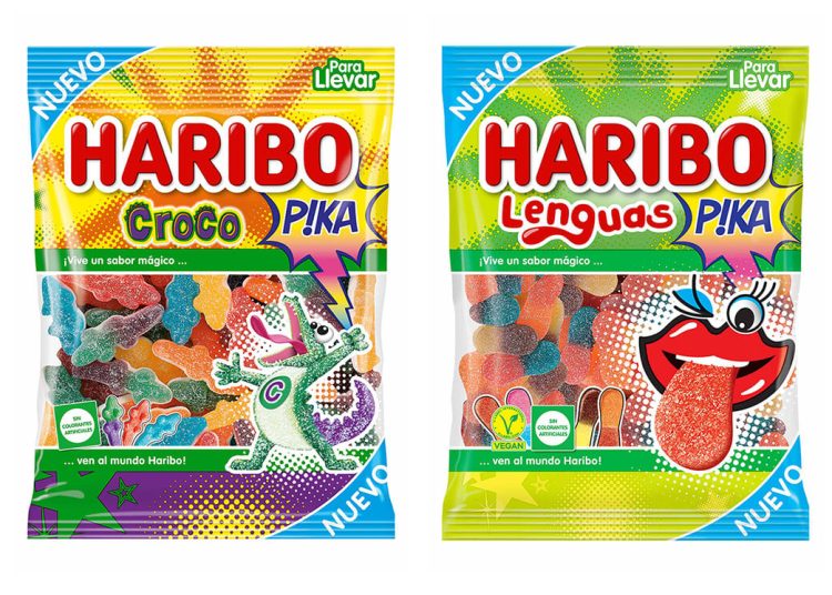 Haribo amplía su gama pika con dos nuevas referencias. Fuente: Haribo.