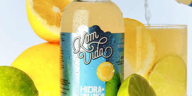 Komvida lanza la primera kombucha con electrolitos y sin azúcares añadidos. Fuente: Komvida.