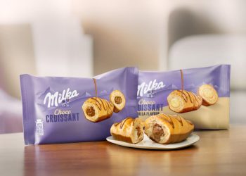 Mondelēz apuesta por la categoría de bollería con el nuevo Milka Choco Croissant. Fuente: Mondelēz International.