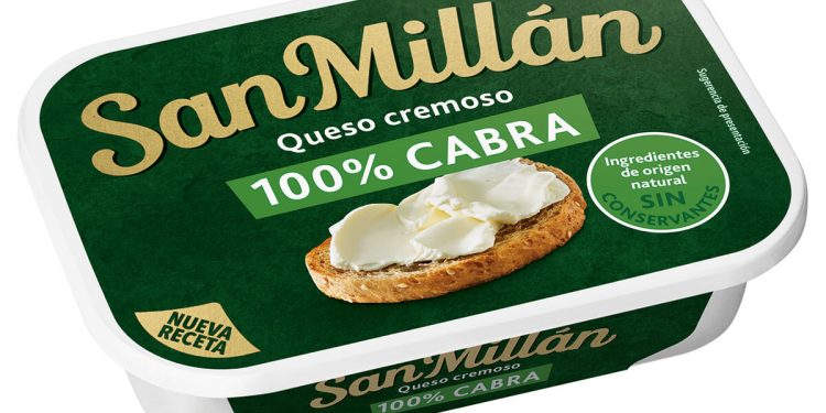 San Millán saca al mercado su nuevo queso 100% leche de cabra. Fuente: Mantequerías Arias.