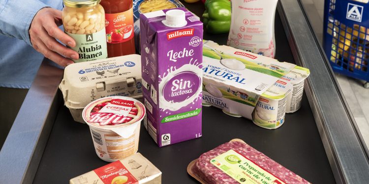 Aldi ha bajado el precio de 150 productos durante el primer trimestre para ayudar al ahorro familiar. Fuente: Aldi.