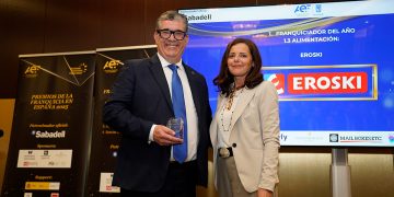 Eroski recibe el premio “Franquiciador del Año” en el sector alimentación. Fuente: Eroski.
