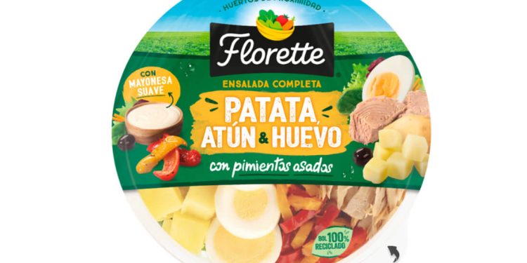 Nueva Ensalada Completa Patata, Atún & Huevo de Florette. Fuente: Florette.
