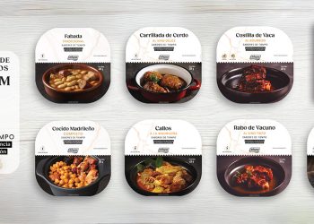 Emcesa estrena un nuevo formato de envases para su gama de platos preparados. Fuente: Emcesa.