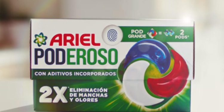 Llega al mercado el nuevo Ariel Poderoso con doble poder de limpieza. Fuente: Procter & Gamble.
