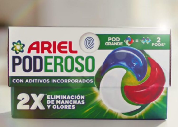 Llega al mercado el nuevo Ariel Poderoso con doble poder de limpieza. Fuente: Procter & Gamble.