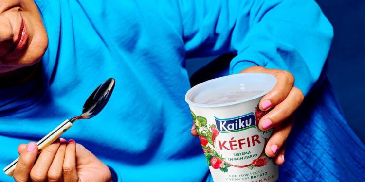 Kaiku amplia su gama Kéfir PLUS con nuevos sabores y formatos. Fuente: Kaiku.