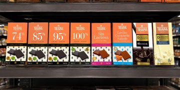 Chocolates Trapa refuerza su presencia en la distribución con su entrada en Eroski. Fuente: Chocolates Trapa.