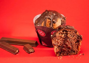 Europastry y Nestlé Professional lanzan un nuevo muffin hecho con KitKat. Fuente: Europastry.