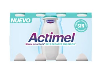 Actimel amplía su familia con el nuevo Actimel Sin Azúcares Añadidos. Fuente: Danone.