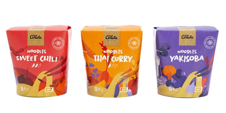 Carlota Foods lanza una innovadora gama de noodles listos para tomar. Fuente: Grupo DACSA.