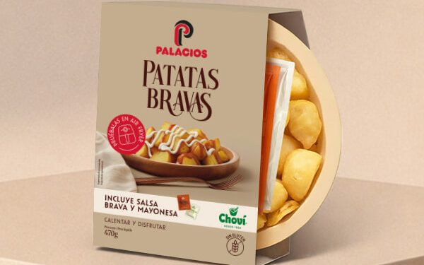 Palacios y Choví se unen para crear unas nuevas Patatas Bravas. Fuente: Palacios.