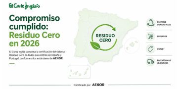 El Corte Inglés obtiene la certificación Residuo Cero en todos sus centros. Fuente: El Corte Inglés.