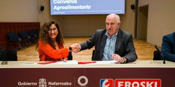 Eroski y el Gobierno de Navarra colaborarán para impulsar el sector agroalimentario navarro. Fuente: Eroski.