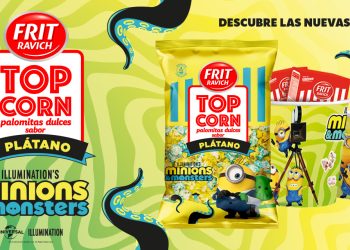 Frit Ravich y Universal sorprenden con las nuevas Top Corn Minions. Fuente: Frit Ravich.